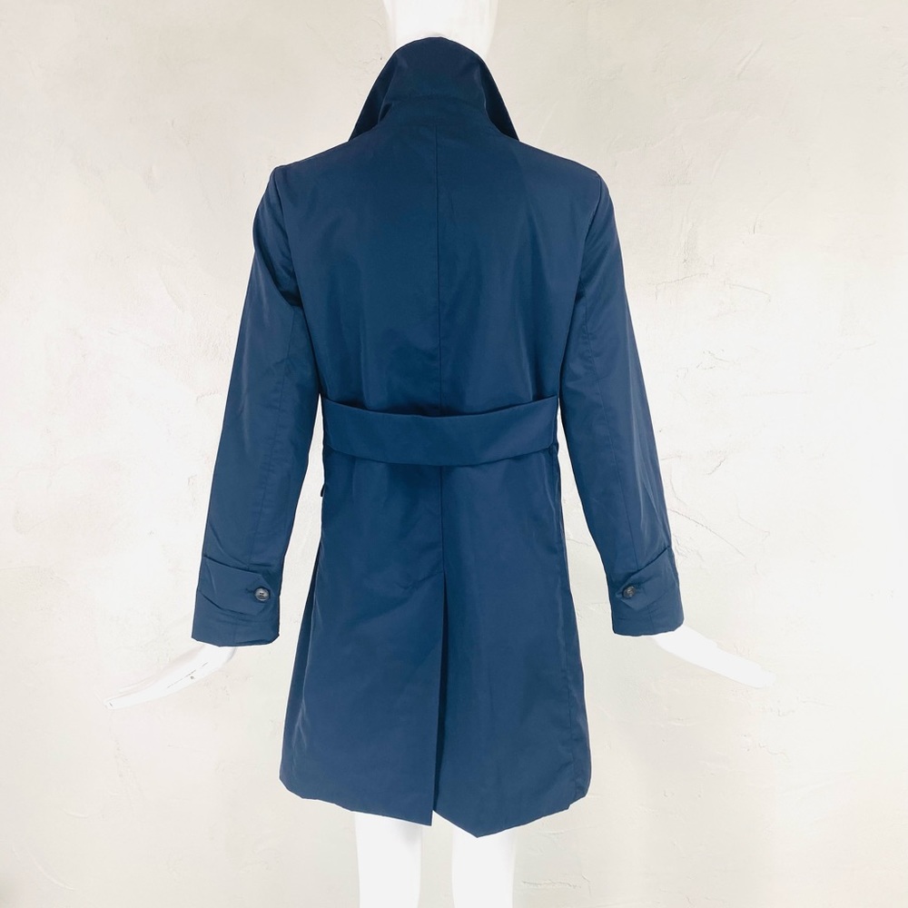 ❤️SOLD❤️ MAXMARA WEEKEND Navy Rain Trench Coat, 0 - Picture 5 of 12